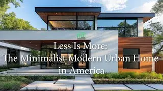 Less Is More: The Minimalist Modern Urban Home in America/ Contemporary Home Design
