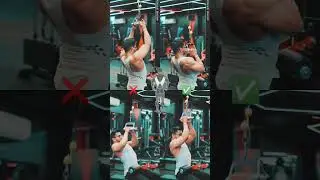 V bar pulldown mistakes! Right✅ vs Wrong❌ | GAZI FITNESS #gym #shorts