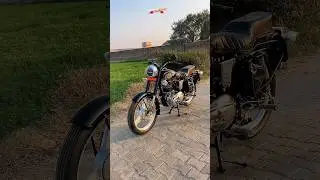 Before and after  1962 model restore 🙏❤️🤩#royalenfield #rupendrabulletworkshop #shorts #repaint