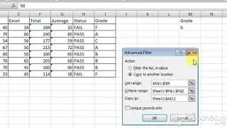 MS-Excel Advanced Filters | Excel Advanced Filter Function Tutorial  in hindi