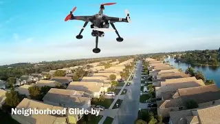 Neighborhood Glide-by (X380 Footage)