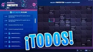 &iexcl;TODAS LAS UBICACIONES DE LOS FORTBYTE! TEMPORADA 9