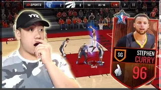 NBA Live Mobile 96 OVR THREE POINT MASTER STEPHEN CURRY GAMEPLAY!! HE DOESN'T MISS!!