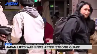 Japan lifts warnings after strong quake