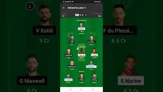 KKR vs RCB dream 11 prediction | Kolkata vs banglore dream team | ipl | #shorts #short #viralshorts
