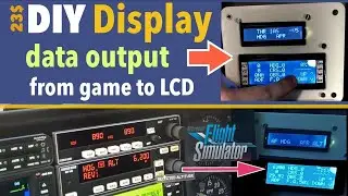 23$ DIY screen with data output from Flightsim to LCD &bull; k.zuar Display &bull; Дисплей на Arduino &bull; pv2
