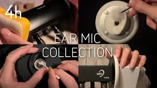 ASMR Ear-Shaped Mic Triggers Collection👂 4 Hours / For Sleep & Work (No Talking)