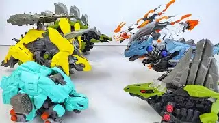 Jurassic Park collection ASMR unboxing | Giant Trex Ankylosaurus Triceratops Dino Dance Raptor Robot