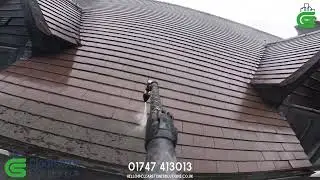 Relaxing & Satisfying Roof Steam Clean POV