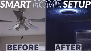 HOW TO REMOVE A CEILING FAN AND INSTALL A WIFI ENABLED SMART LIGHT FOR YOUR ALEXA/GOOGLE SMART HOME