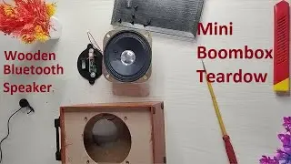 Wooden Bluetooth Speaker Teardown // What's inside Mini Party Speaker // The technoboy