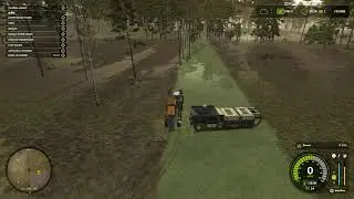 Working on the farm, Clearing area for field, Logging and Buying stuff - FARMING SIMULATOR 25