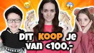 DE  KINDEREN KOPEN ZOVEEL MOGELIJK VAN €100,- (EXPERIMENT #3)- Broer en Zus TV #444