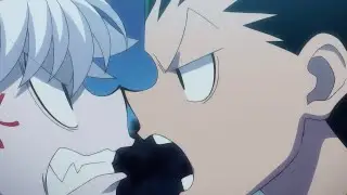 Killua arguing with Gon cuz Gon is idiot 😂😅
