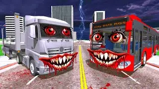 Innova Truck attack Haunted Bus in Indian Bikes Driving 3d