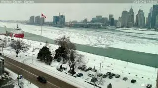 2026-02-02 Morning Segment - Detroit River Live Cam from Windsor, Ontario, Canada