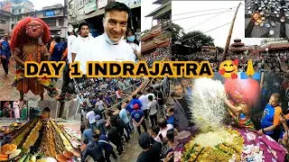 Day 1 INDRAJATRA 🙏🥰// YOSHI/LINGA🪵 // MAJIPAT LAKHEY 🤟// OPAKU // JATRA🇳🇵 // chuliya_fam //
