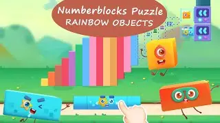 Baby Panda's Block World -  Numberblocks Puzzle #6 - RAINBOW OBJECTS | BabyBus Games
