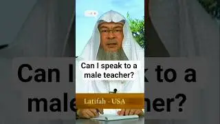It's okay to speak to a male teacher online, if you're business-like @assimalhakeem #assimalhakeem