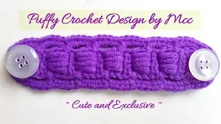 Crochet Square Puffy Pattern by Mcc | Mask Adapter | Bookmark | Salva Orejas a Crochet | Marcador |