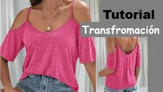 Aprende la TRANSFORMACIÓN del PATRÓN para BLUSA con hombros descubiertos #Tutorial