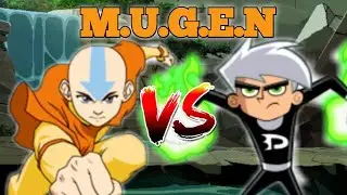 Aang (Nickelodeon) vs Danny (Nickelodeon) | MGS | Cartoon Mugen Battle