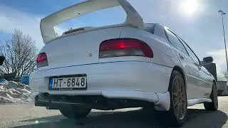 First cold start in 4 months - Subaru Impreza GC8 STI V5 - Japspeed exhaust