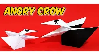 How to make a talking paper crow and perform a puppet show with it?