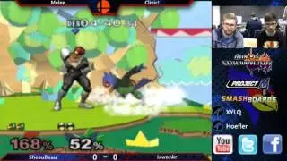 [Smash Clinic] Melee - SheauBeau (Falco) vs Ixwonkr (Falcon)