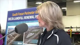 Delta Landfill Renewal Project Announcement, Ocean Trailer, River Road, April 10, 2013