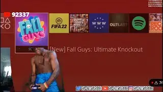 IShowSpeed Playing Fall Guys And Losses Twice In Final Round (Very Funny😂)
