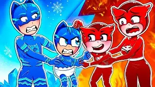 Sad Story Animation:  Pj masks Owlette Pregnant Sad With Baby Catboy