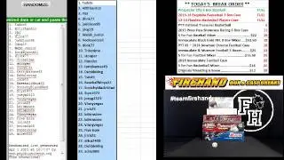 Team Draw Results ~ Prospector City 5 Box Baseball Mixer Break ~ 4/1/15