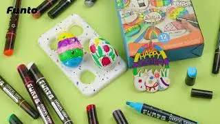 Creative Easter Egg Painting with Acrylic Markers