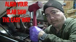 Align the Blade on a Rock Slab Saw