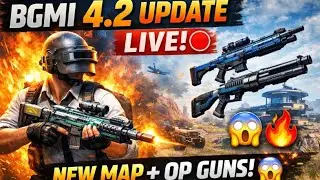 BGMI 4.2 LIVE 🔴 New Update Ka Full Review | New Map + New Guns