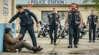 The Biker Saw a Cop Slap a Homeless Man — His Reaction Shocked the Whole Station