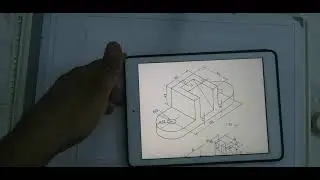 الرسم الهندسي: مثال 7.20 رسم المساقط الثلاثه