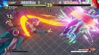 Street Fighter V: Takamura (Ken) VS EclairBlanc (Rose)