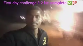 First day running 3.2 km challenge complete ✅💯 by 22/01/2026