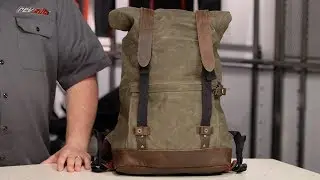 Burly Waxed Canvas Back Pack Review at RevZilla.com
