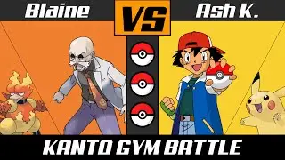 Kanto Gym Battle: Ash Vs Blaine (Pokemon Ultra Sun and Ultra Moon)