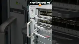 C9606 Switch Powered-Up 😊 #cisco  #ccna #multilayer #datacenter