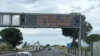 FI-PI-LI (Firenze - Pisa -Livorno), tratto Empolii Ovest - Bivio per Pisa. Slalom tra le buche.