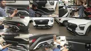 2021 Hyundai Creta Accessories || ABS frount Bumper || Creta rear diffuser || Navkar Motors.