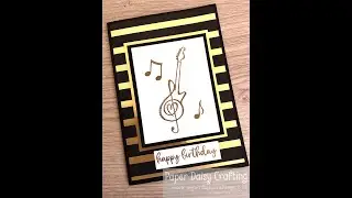 Music From the Heart birthday card for a musician
