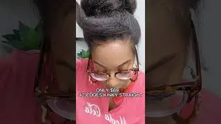 💕The #edges is too cute! So natural! 😍#simidolahair simidolahair #kinkycurlywig #4cedgeswig