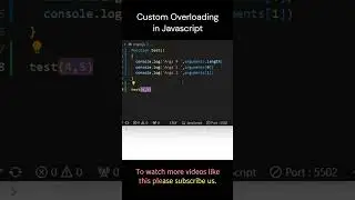 Interview Challenge # 111 || How to design a custom overloading in JS #javascript #shorts