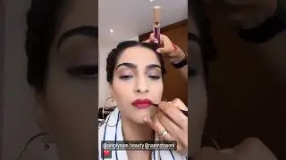Red Lipstick & #sonamkapoor ❤️ get ready with me!  #grwm #shorts