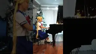Sailor Moon cosplay - Mysterious Starry Sky (piano) セーラームーン best anime #shorts #pianobywongchant